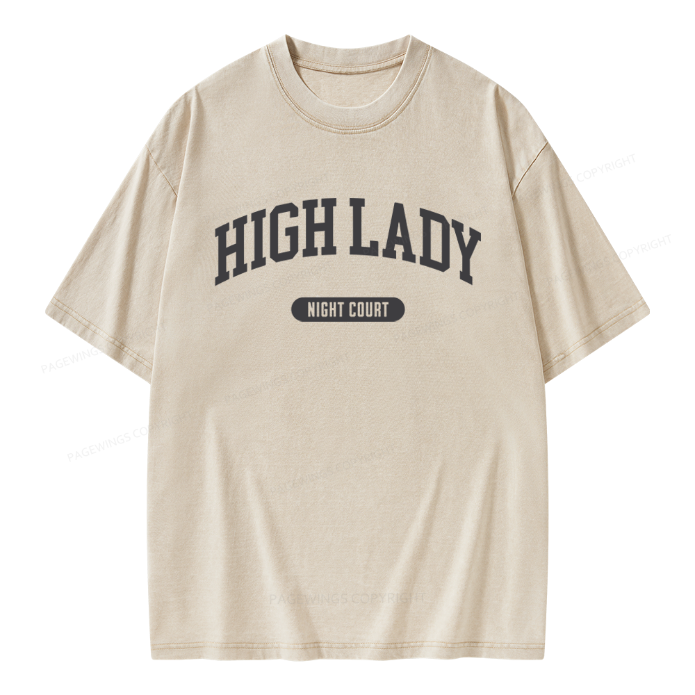 Pagewings Fantasy Books Lover Unisex Washed T-shirt