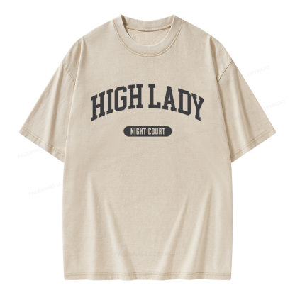 Pagewings Fantasy Books Lover Unisex Washed T-shirt