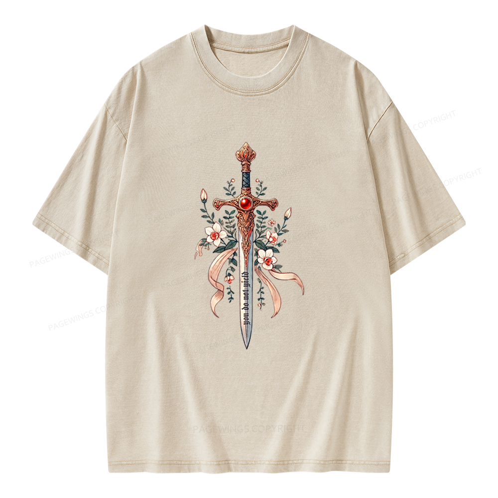 Pagewings You Do Not Yield Unisex Washed T-shirt