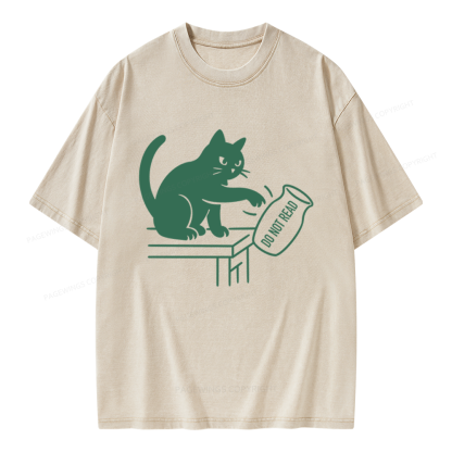 Pagewings Do Not Read Unisex Washed T-shirt