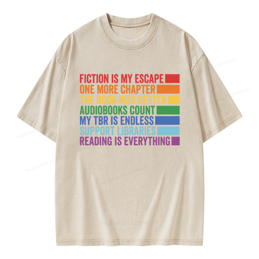 Pagewings One More Chapter Unisex Washed T-shirt