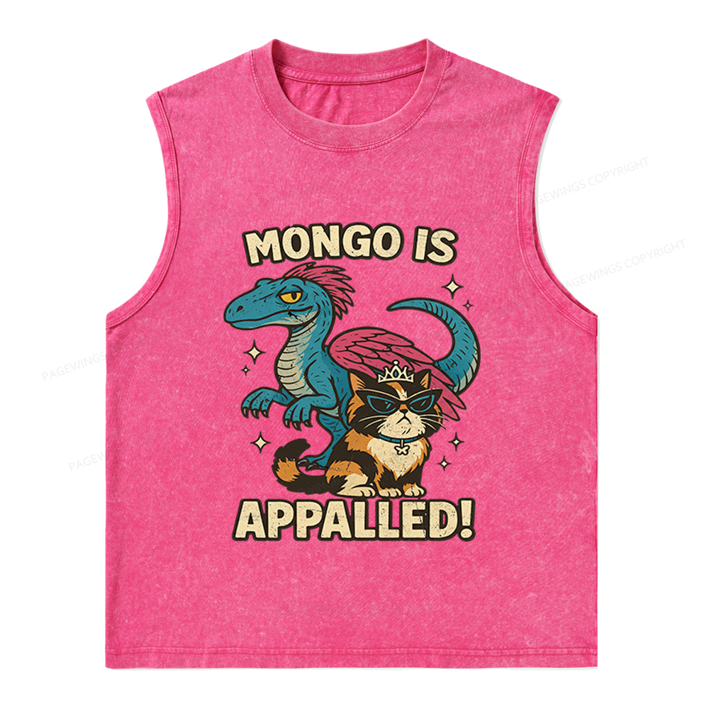 Pagewings Mongo Is Appalled Unisex Washed Tank Top