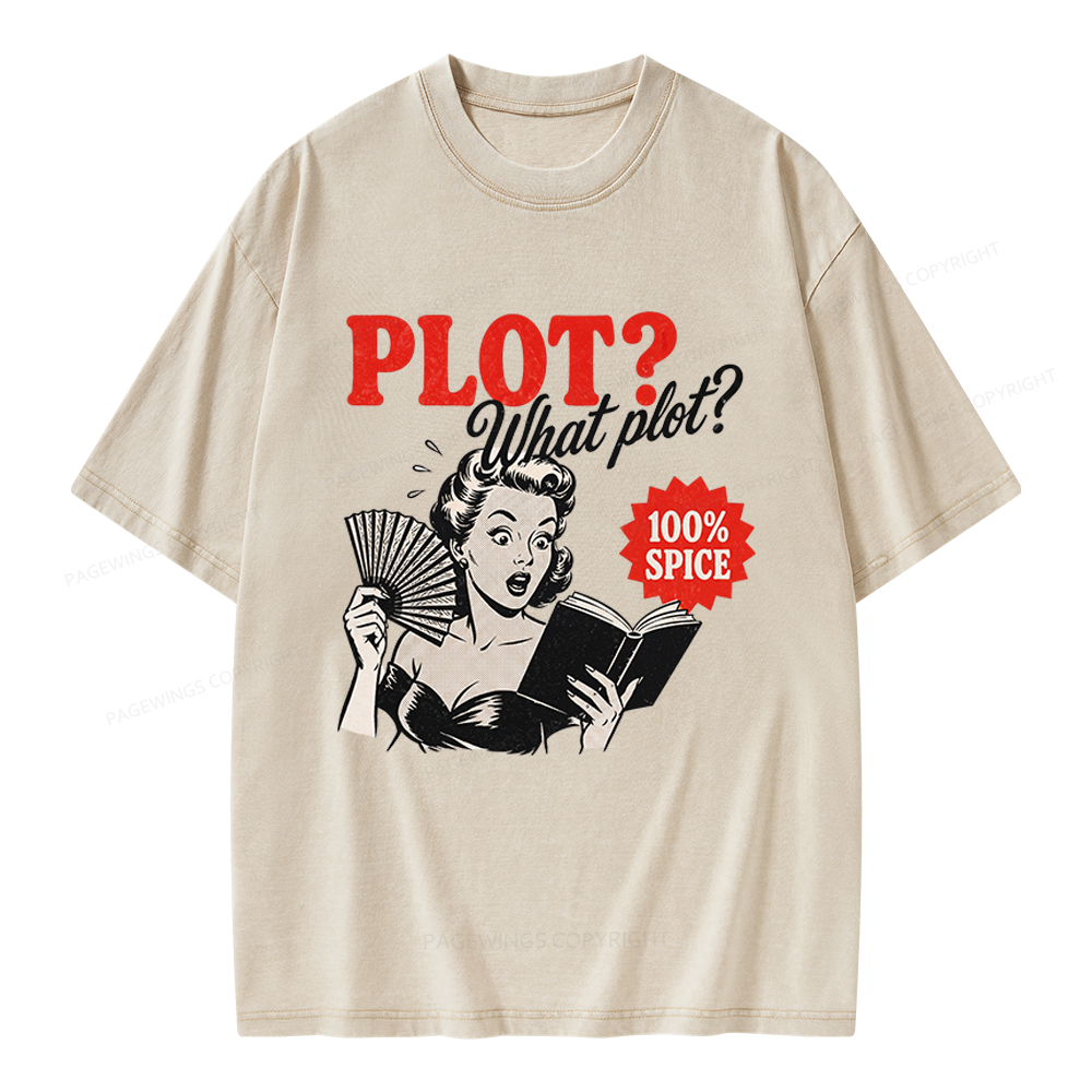 Pagewings What Plot Unisex Washed T-shirt