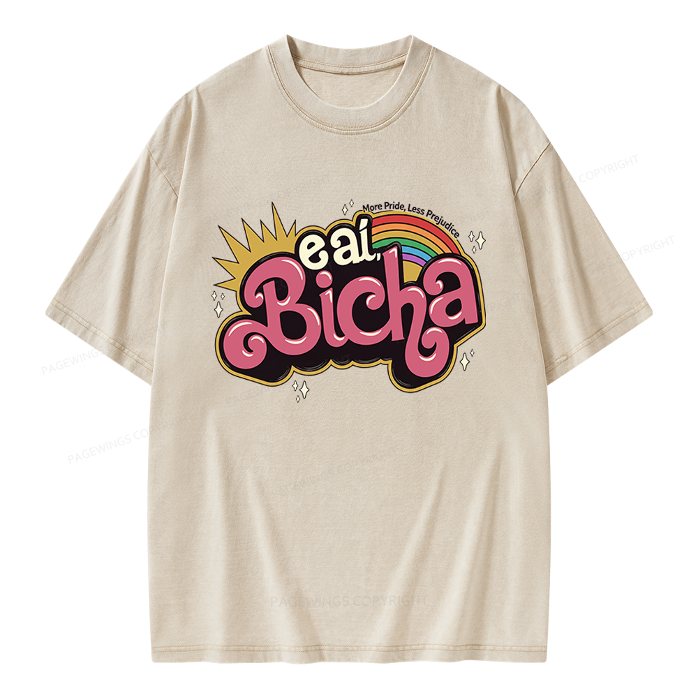 Pagewings More Pride Less Prejudice Unisex Washed T-shirt