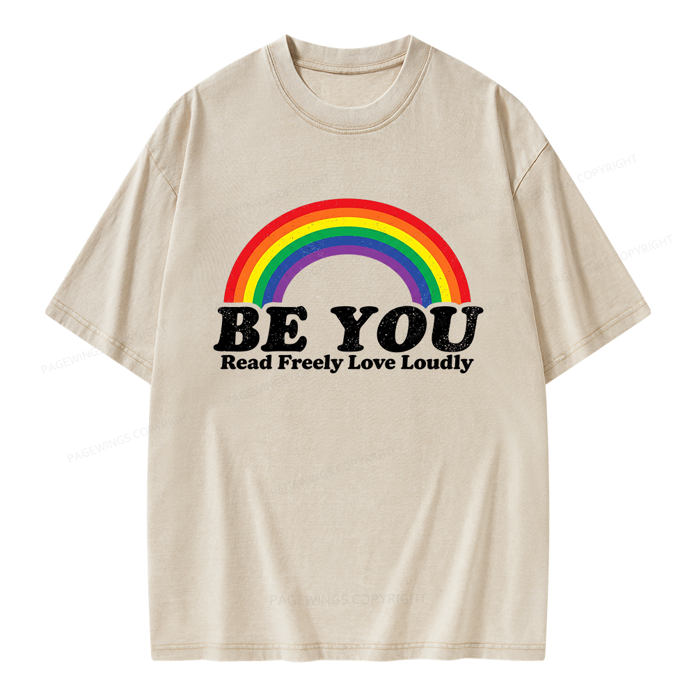 Pagewings Read Freely Unisex Washed T-shirt