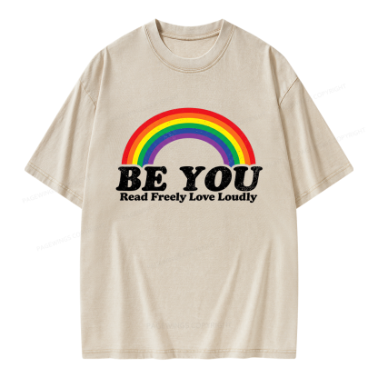 Pagewings Read Freely Unisex Washed T-shirt