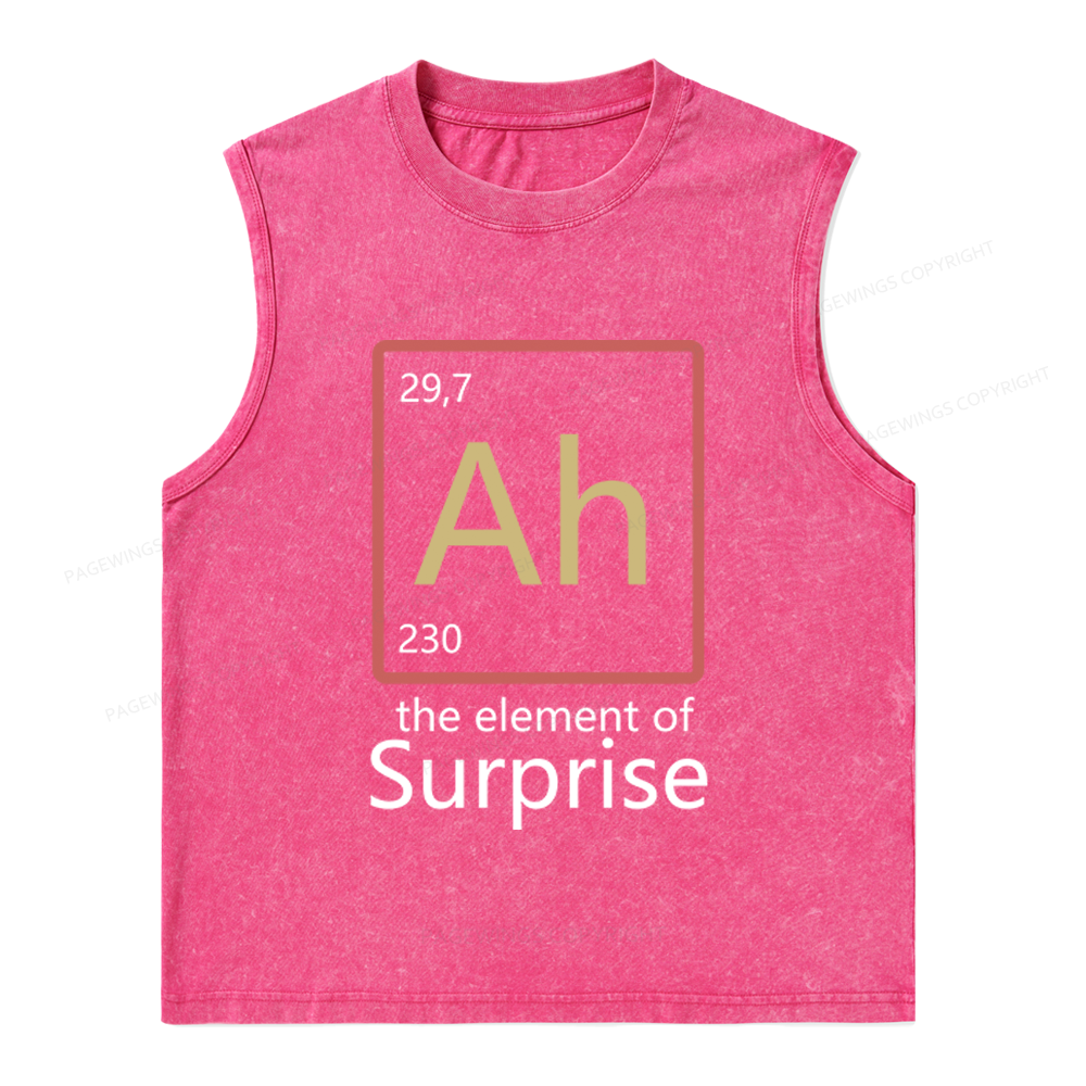 Pagewings The Element of Surprise Unisex Washed Tank Top