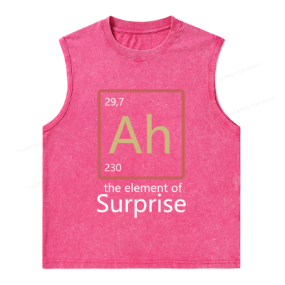 Pagewings The Element of Surprise Unisex Washed Tank Top