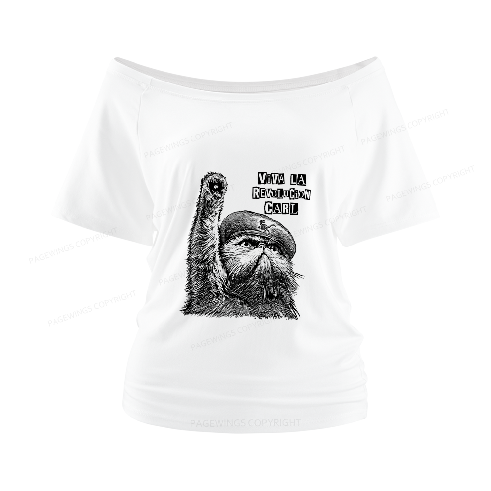 Pagewings Sci-Fi Book Lover Women Off Shoulder T-shirts