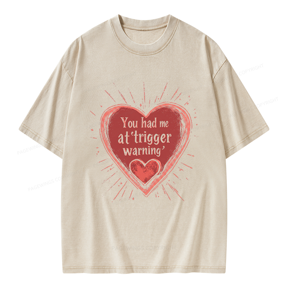 Pagewings Dark Romance Unisex Washed T-shirt