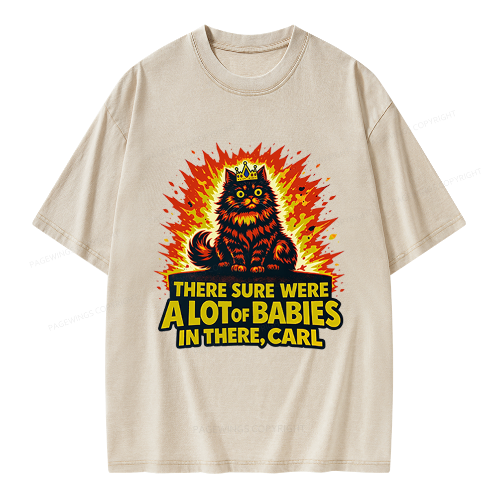 Pagewings A Lot Of Babies In There Unisex Washed T-shirt