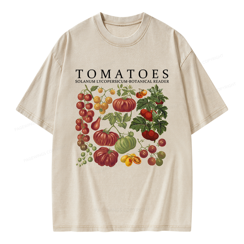 Pagewings Botanical Reader Unisex Washed T-shirt