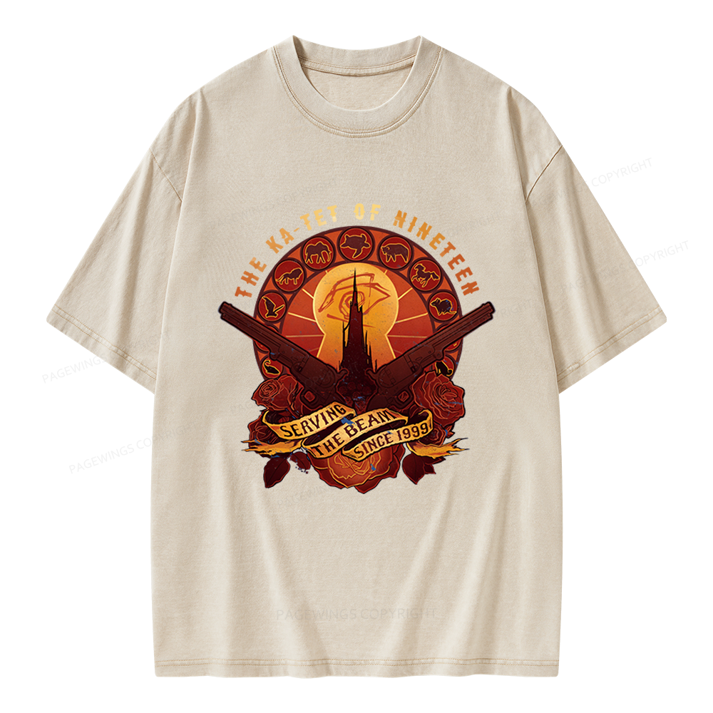Pagewings Fantasy Novel Lover Bookish Unisex Washed T-shirt