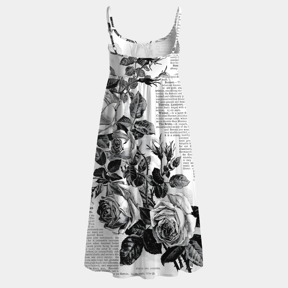 Pagewings One More Chapter Printed Spaghetti Strap Midi Sundress