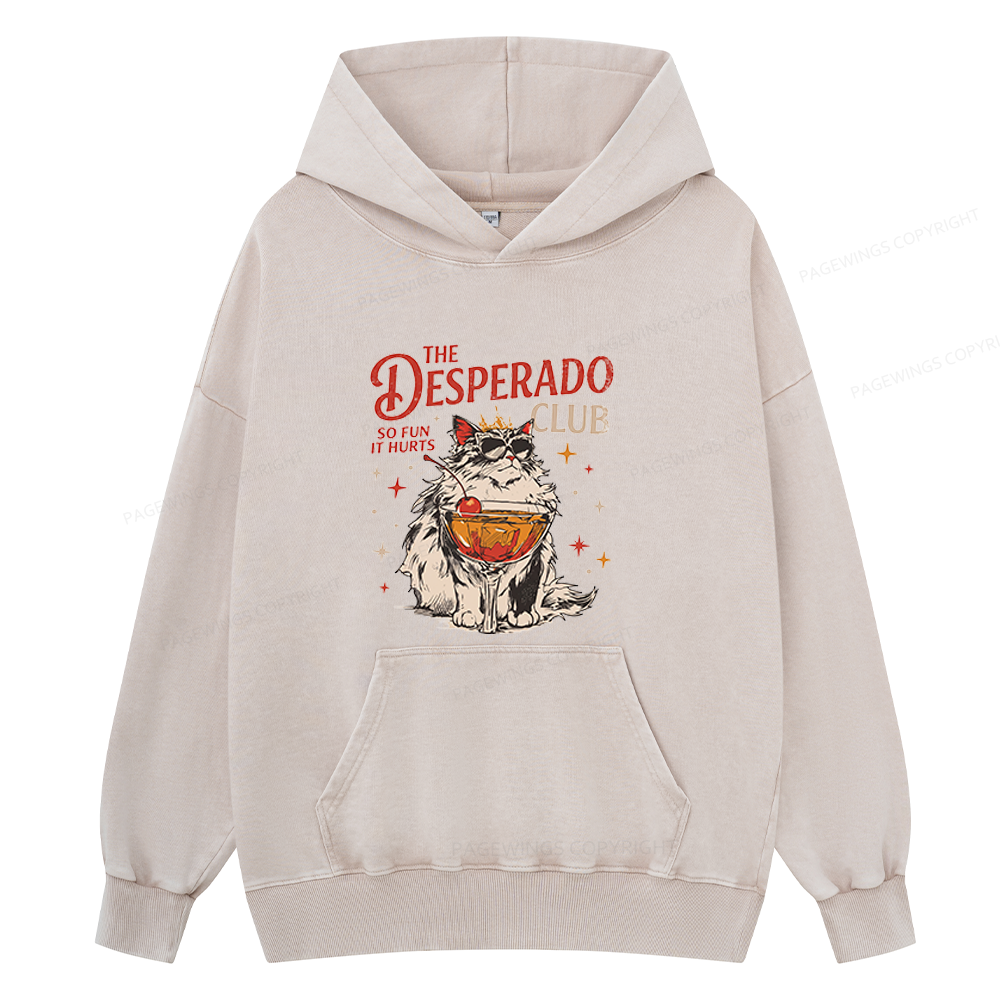 Pagewings Desperado Club Unisex Washed Hoodie