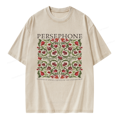 Pagewings Persephone Vintage Unisex Washed T-shirt