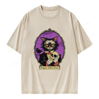 Pagewings Gothic Novel Lover Unisex Washed T-shirt