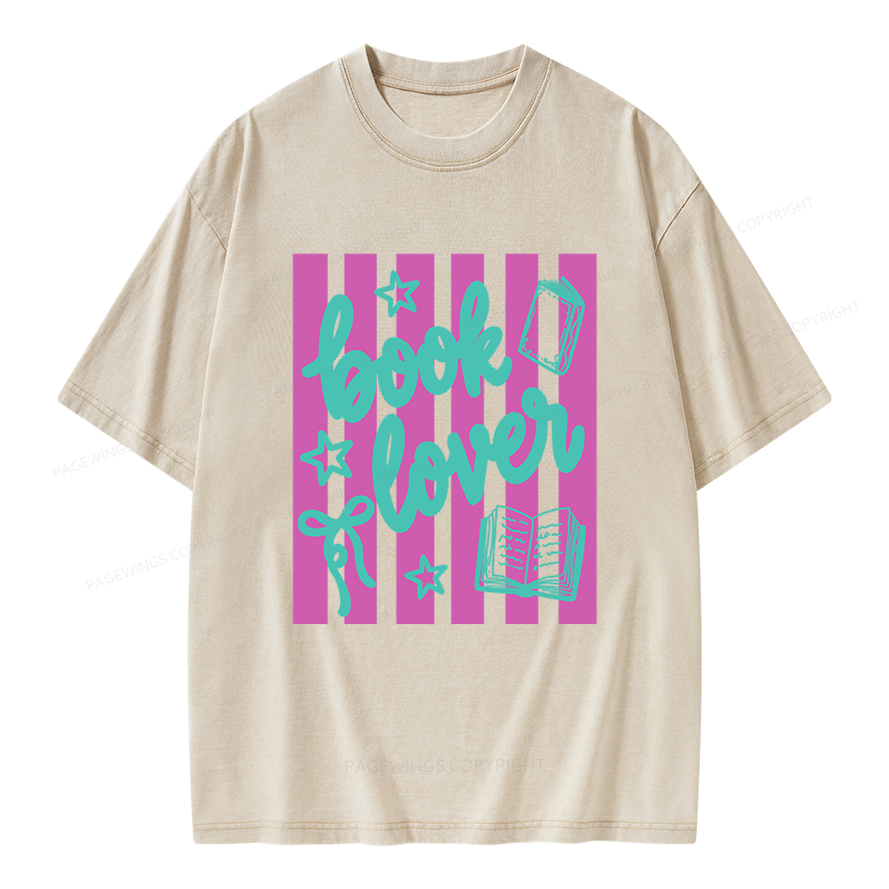 Pagewings Book Lover Unisex Washed T-shirt