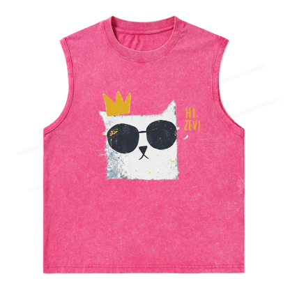 Pagewings Princess Donut Unisex Washed Tank Top