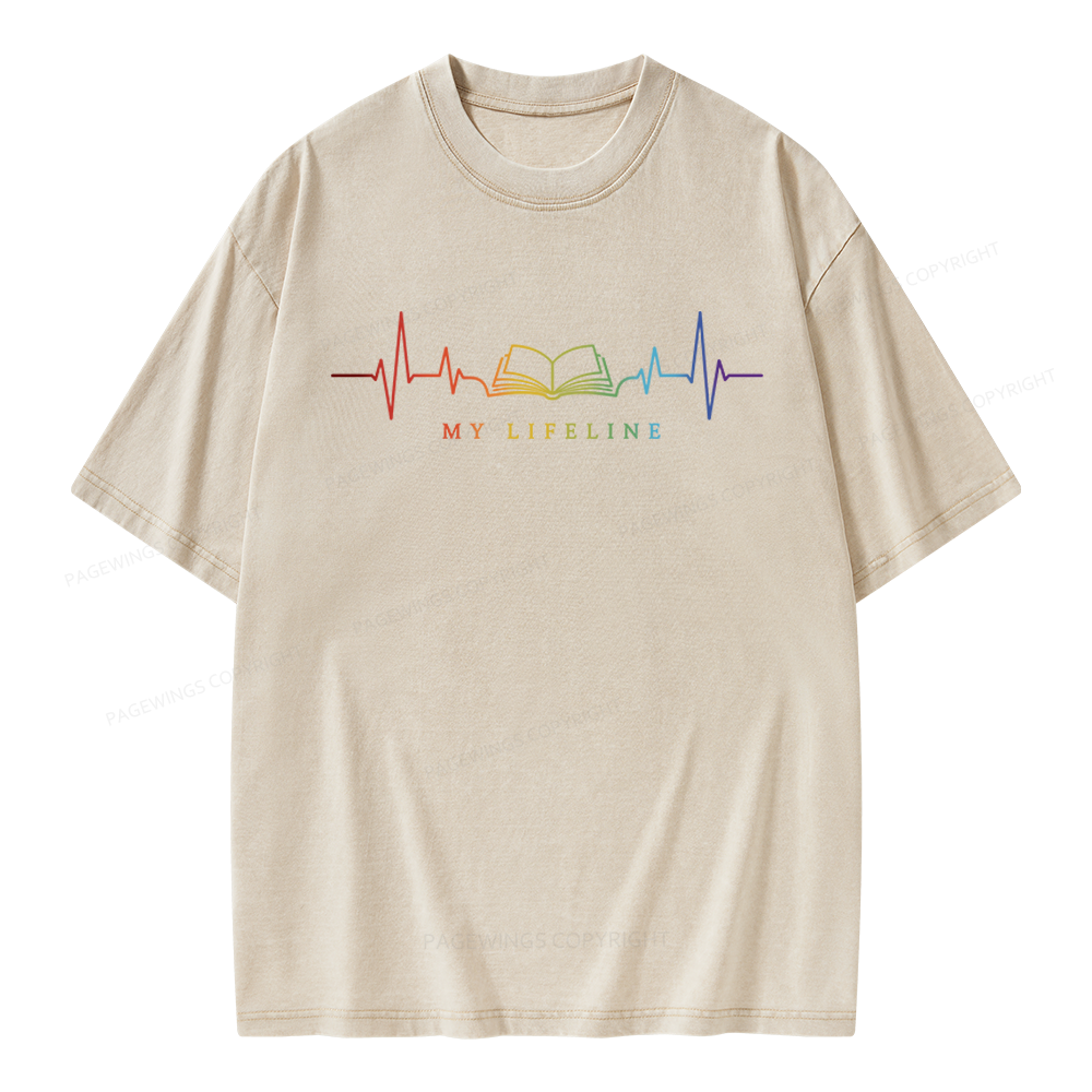 Pagewings Lifeline Unisex Washed T-shirt