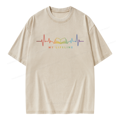 Pagewings Lifeline Unisex Washed T-shirt