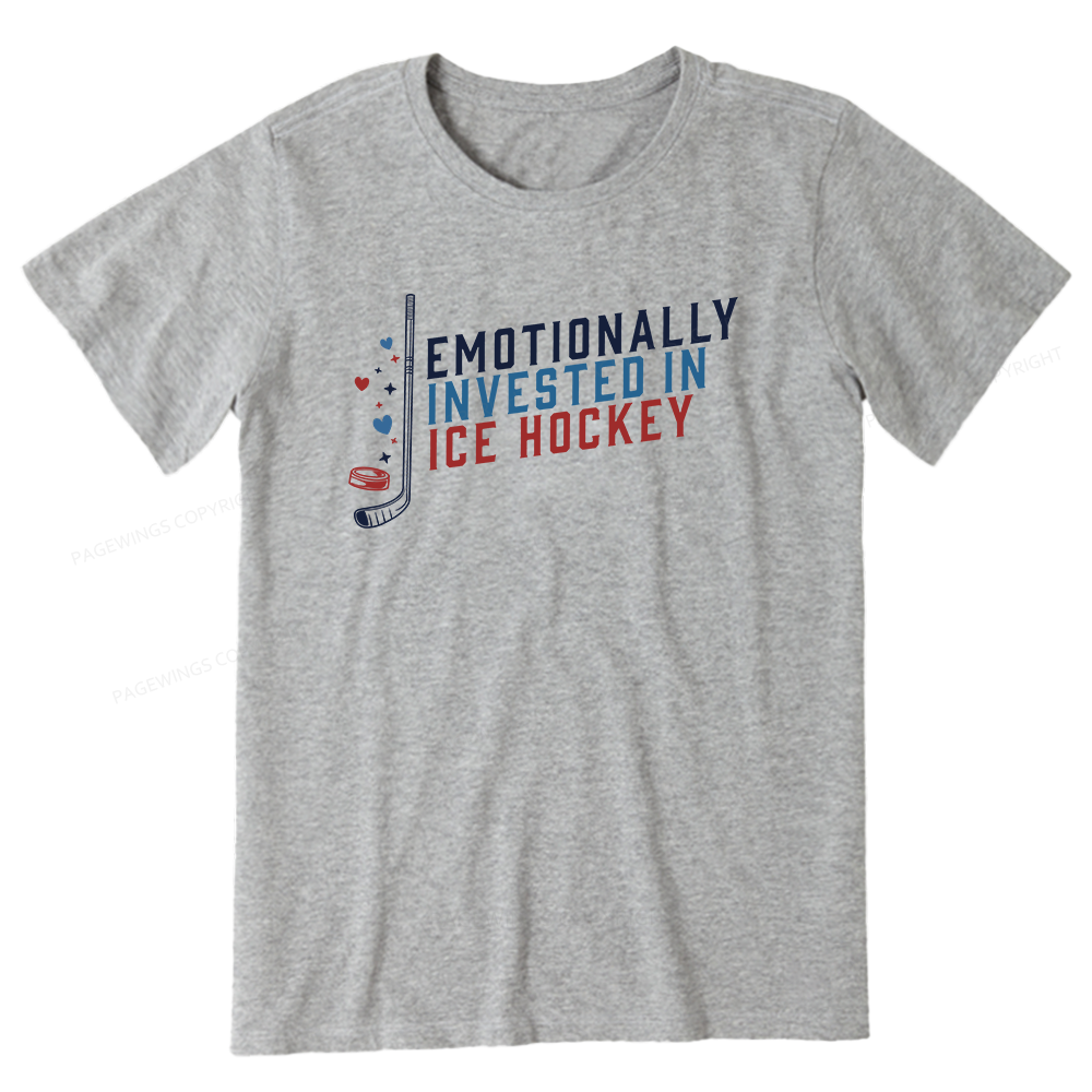 Pagewings Emotionally Invested in Ice Hockey Unisex Classic T-shirt