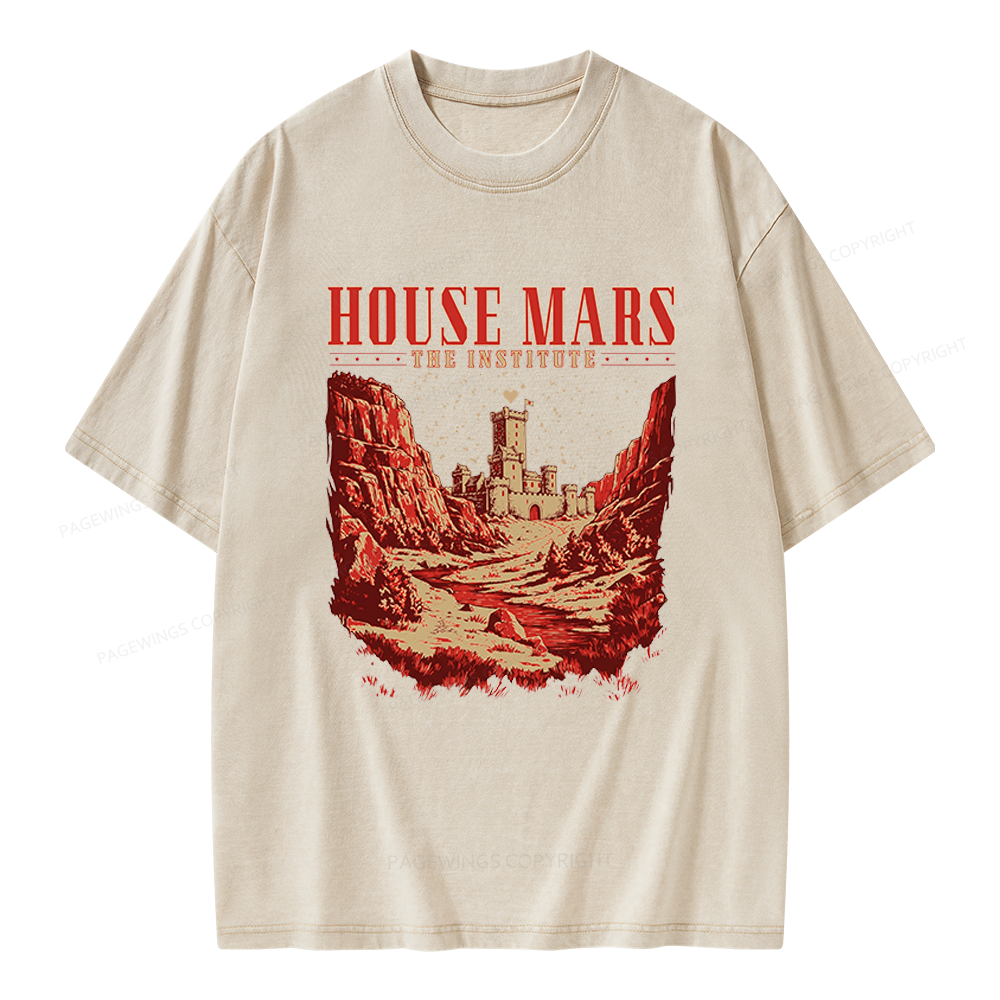Pagewings House Mars Unisex Washed T-shirt