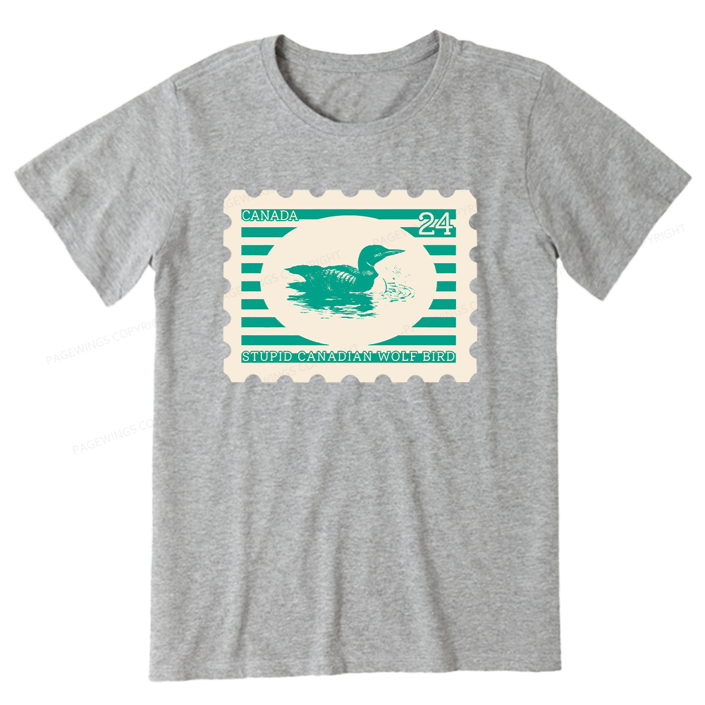 Pagewings Stupid Canadian Wolf Bird Unisex Classic T-shirt