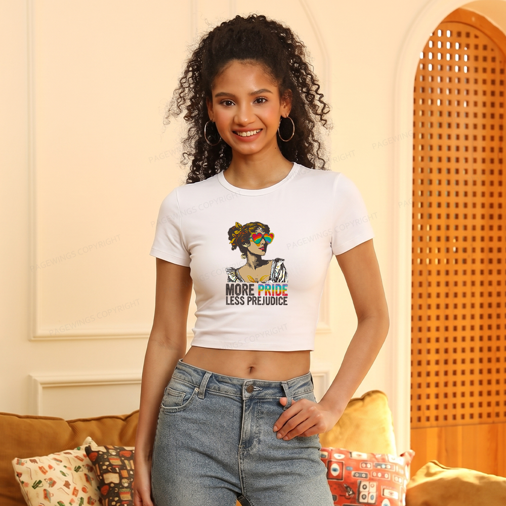 Pagewings More Pride Less Prejudice Women's Baby Tee