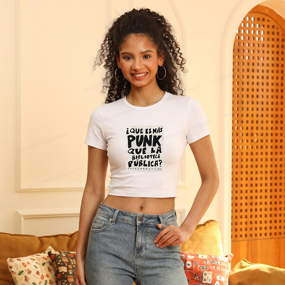 Pagewings What’s More Punk Than The Public Library Women's Baby Tee