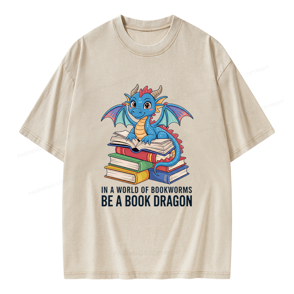 Pagewings Bookworms Unisex Washed T-shirt