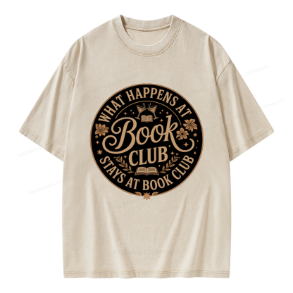 Pagewings Book Club Unisex Washed T-shirt