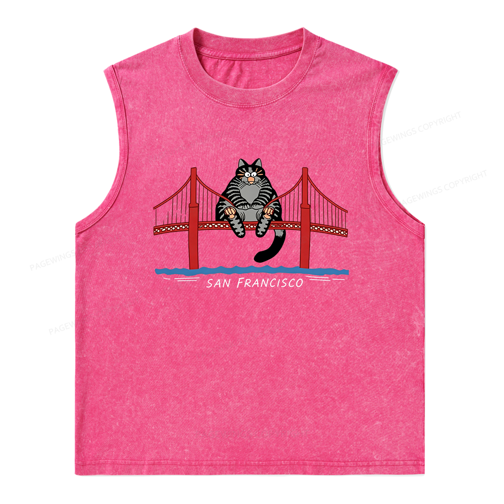 Pagewings Sci-Fi Book Lover Unisex Washed Tank Top
