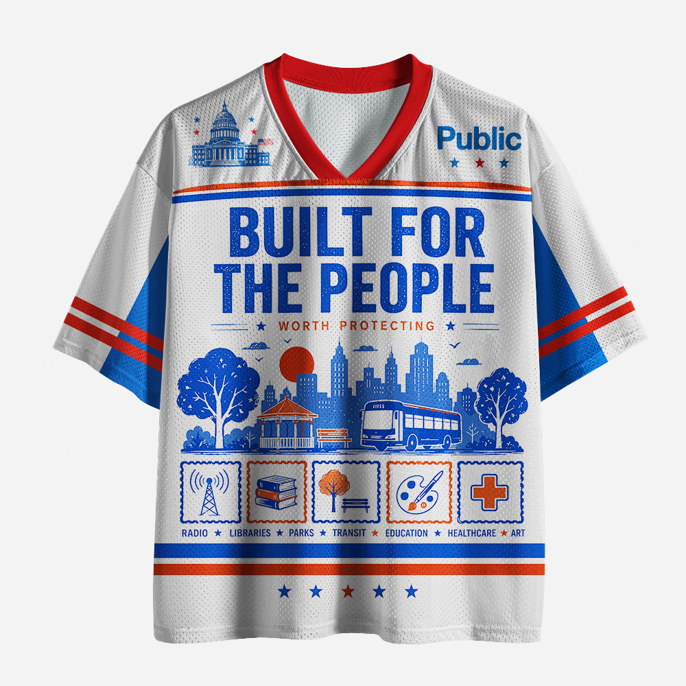 Pagewings Built For The People Unisex Mesh Jersey