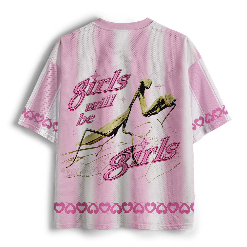 Pagewings Girls Will Be Girls Unisex Mesh Jersey
