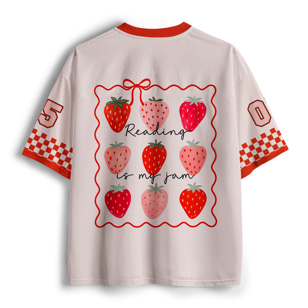 Pagewings Reading Is My Jam Unisex Mesh Jersey