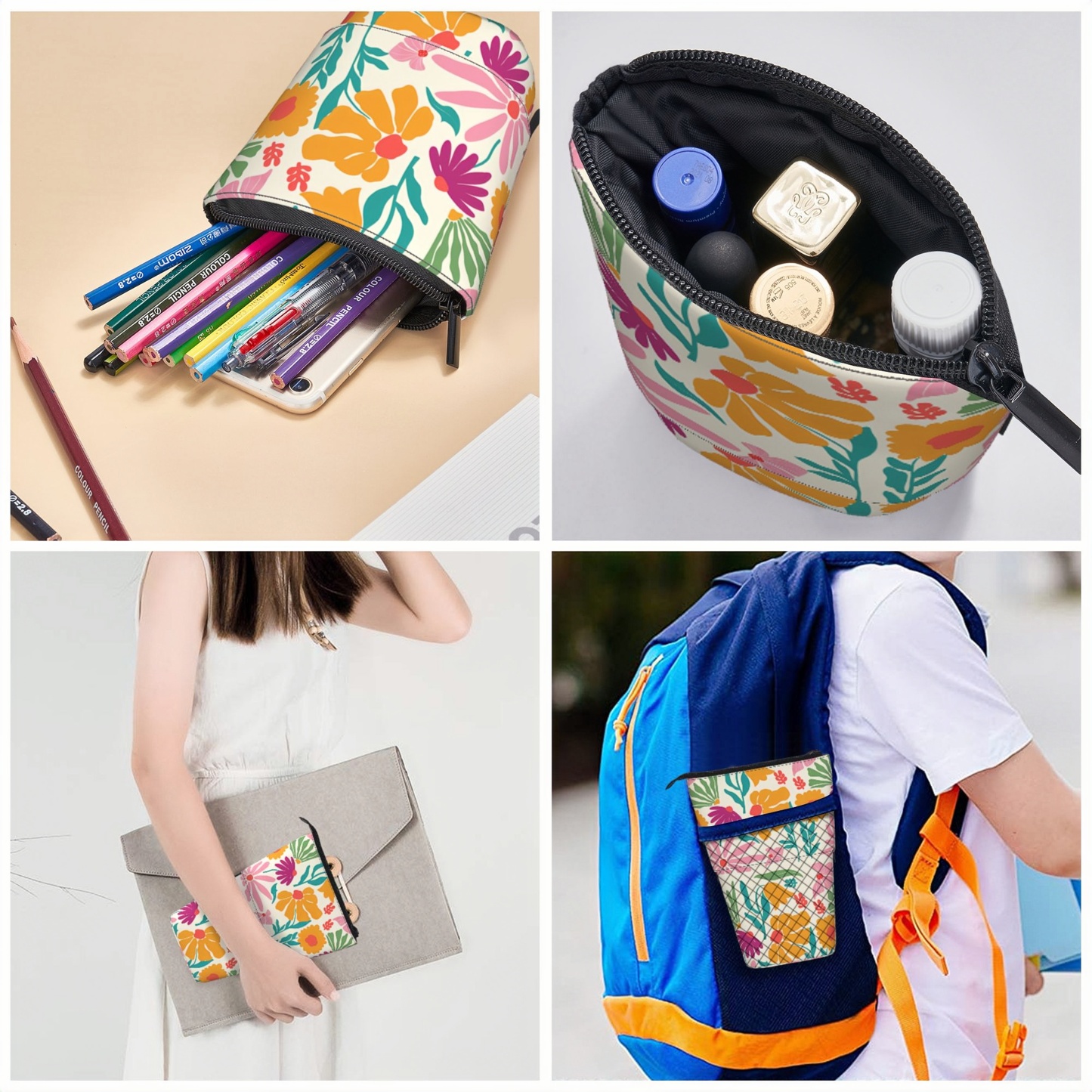 Pagewings Literacy And Justice For All Pencil Holder Retractable Pencil Bag
