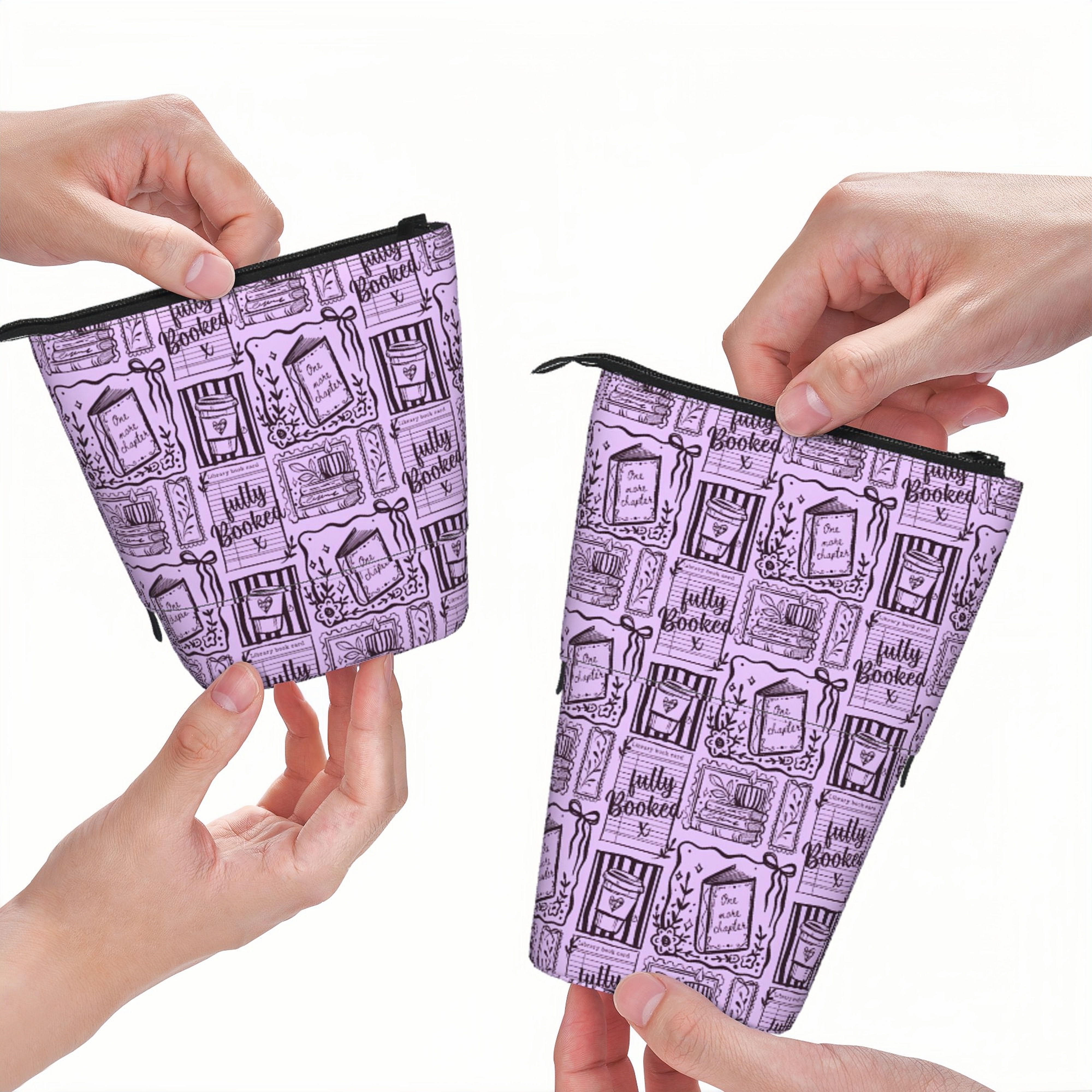 Pagewings Fully Booked Pencil Holder Retractable Pencil Bag