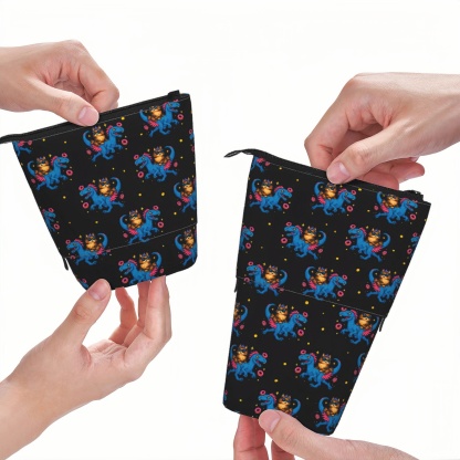 Pagewings Sci-Fi Book Lover Pencil Holder Retractable Pencil Bag