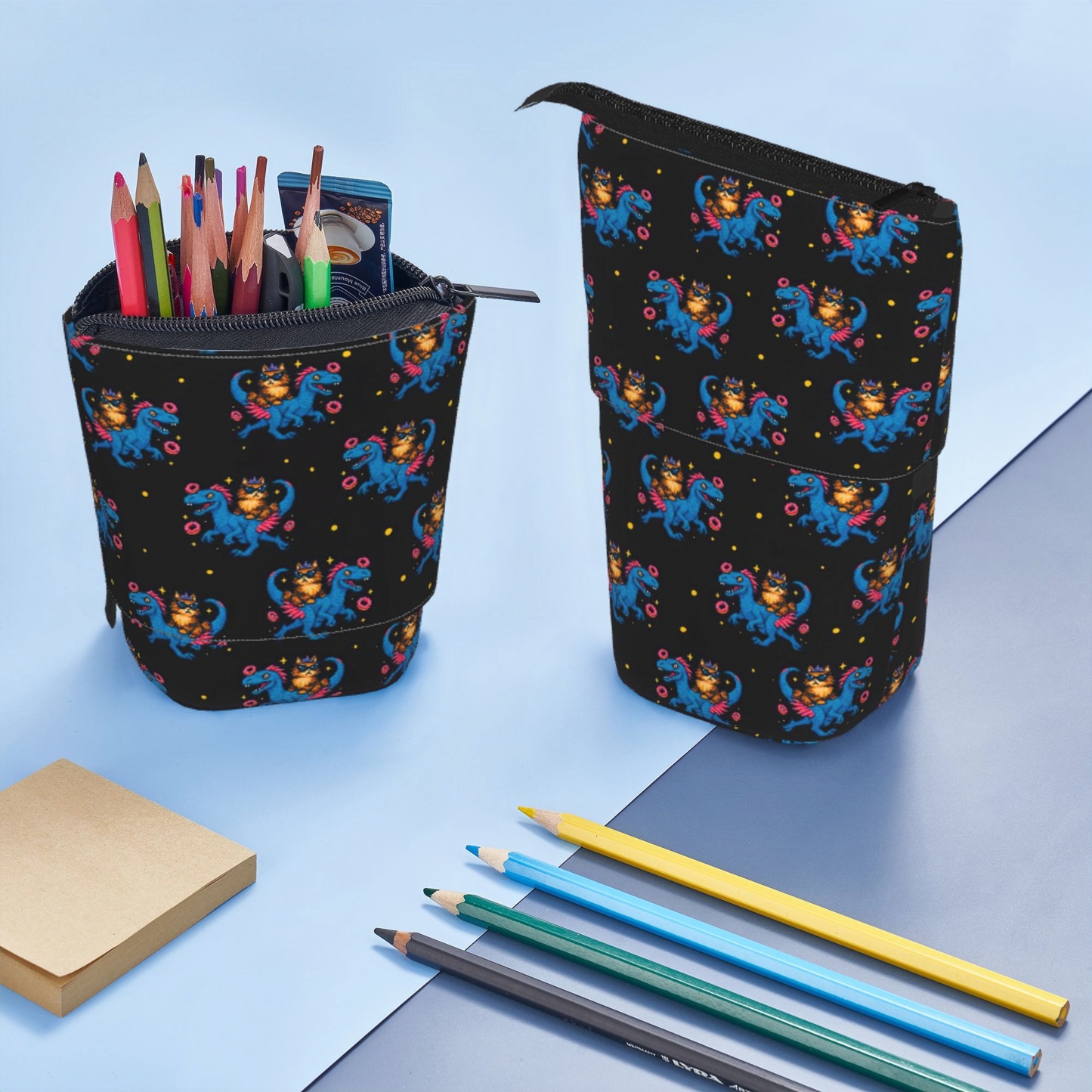 Pagewings Sci-Fi Book Lover Pencil Holder Retractable Pencil Bag