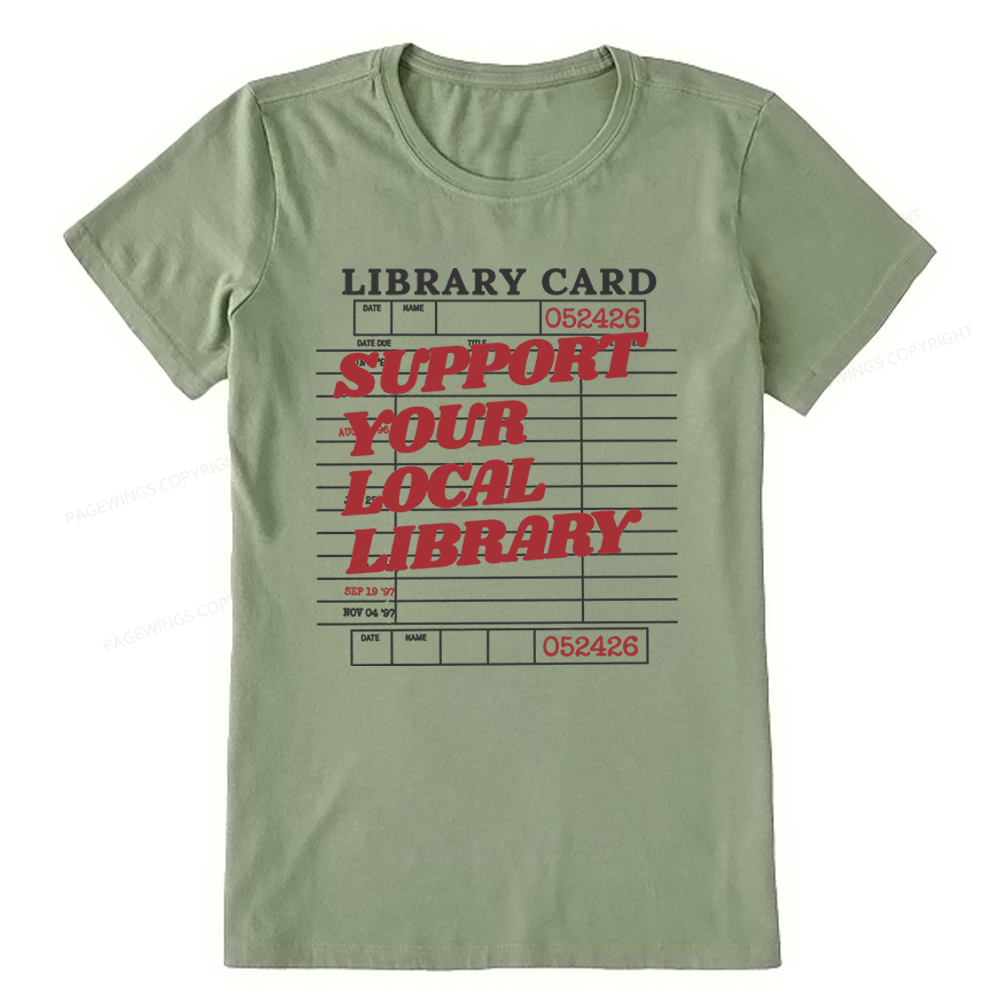 Pagewings Support Your Local Library Unisex Classic T-shirt