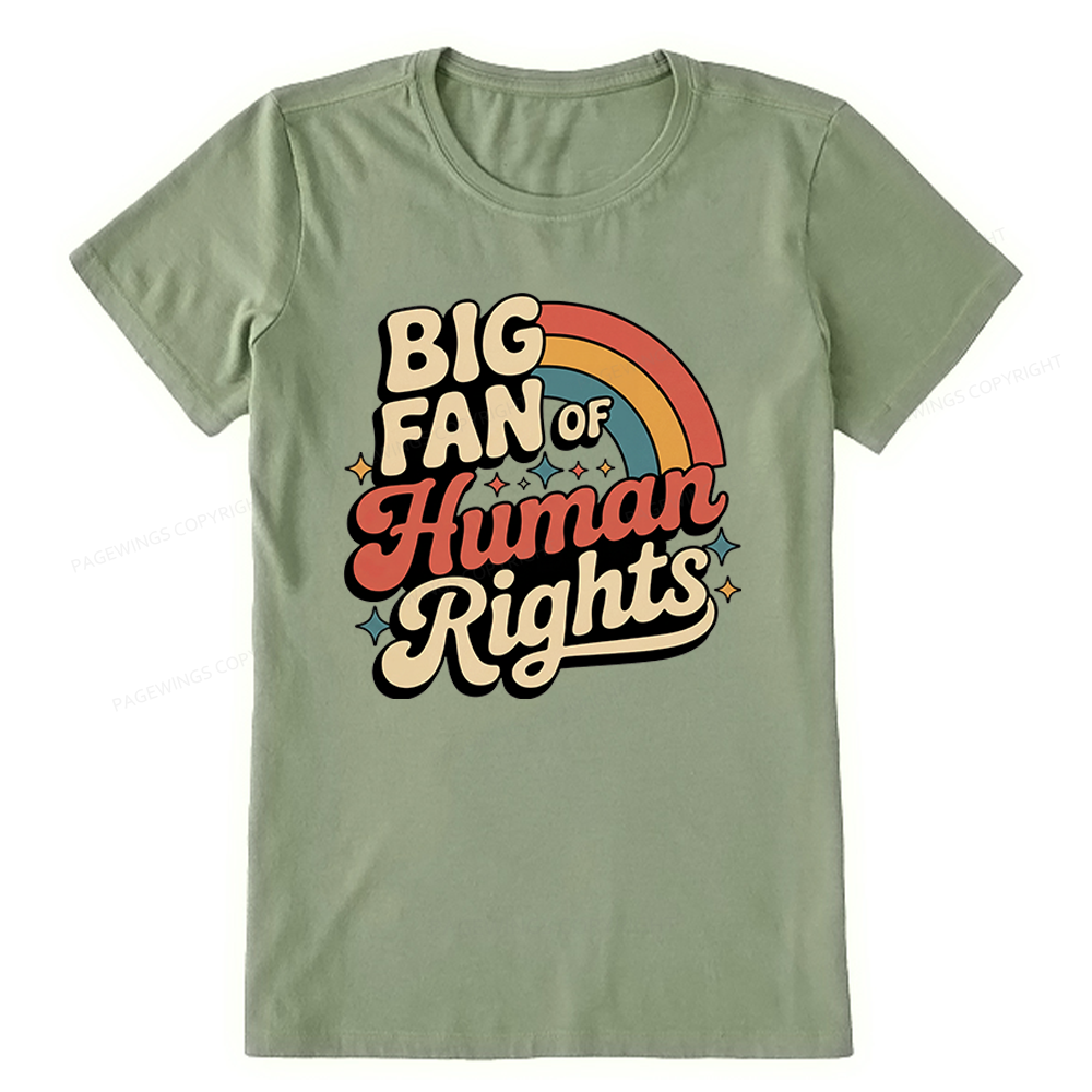Pagewings Big Fan of Human Rights Unisex Classic T-shirt