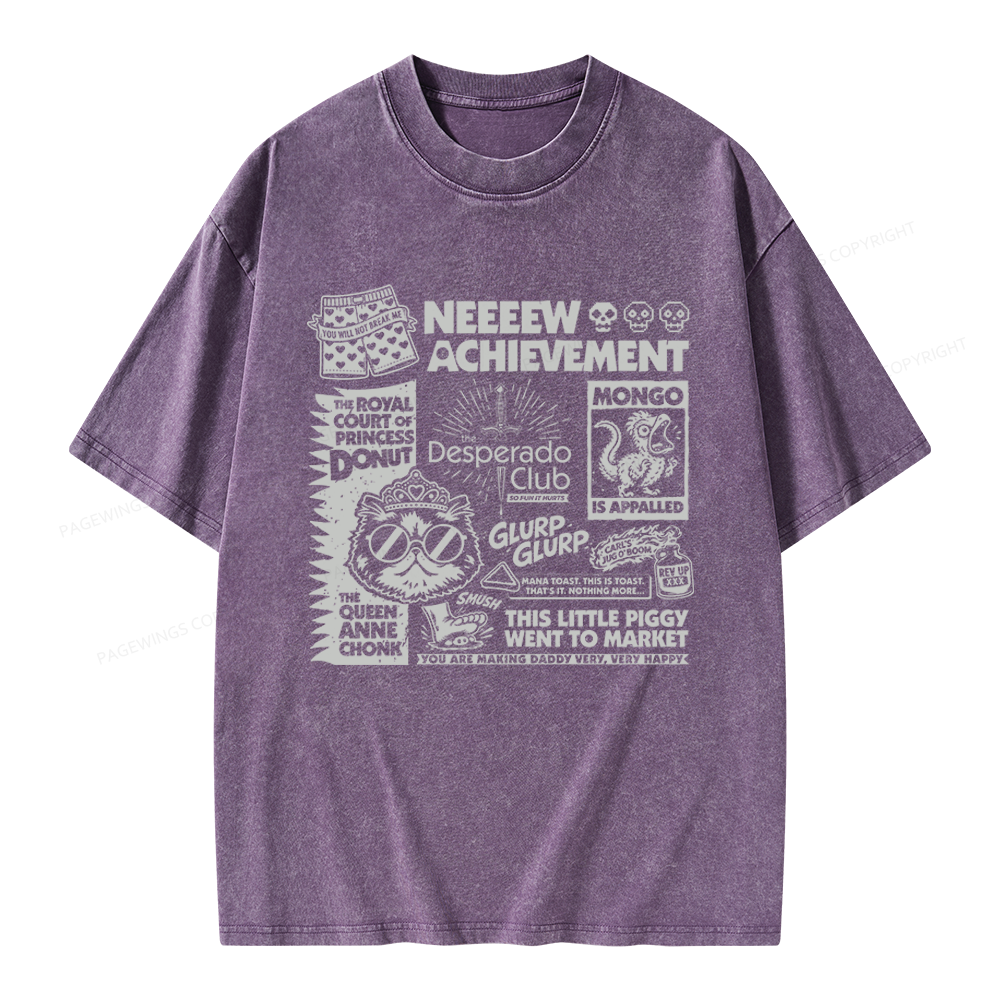 Pagewings Sci-Fi Novel Lover Unisex Washed T-shirt