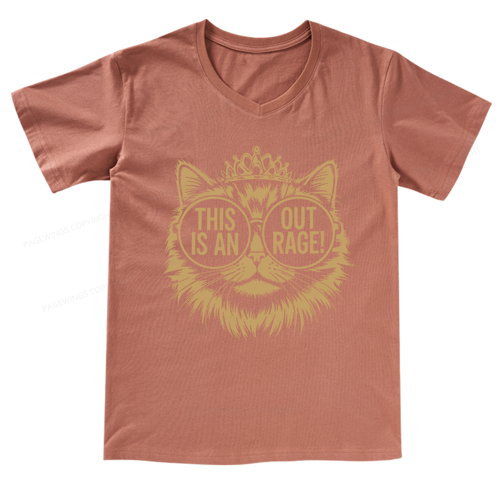 Pagewings This Is An Outrage V-neck T-shirt