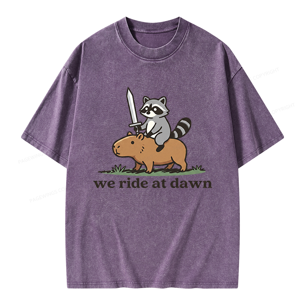 Pagewings We Read At Dawn Unisex Washed T-shirt