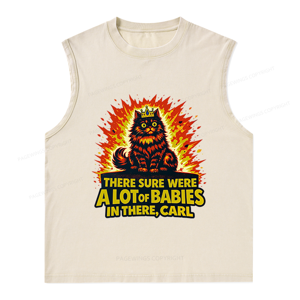 Pagewings A Lot Of Babies In There Unisex Washed Tank Top