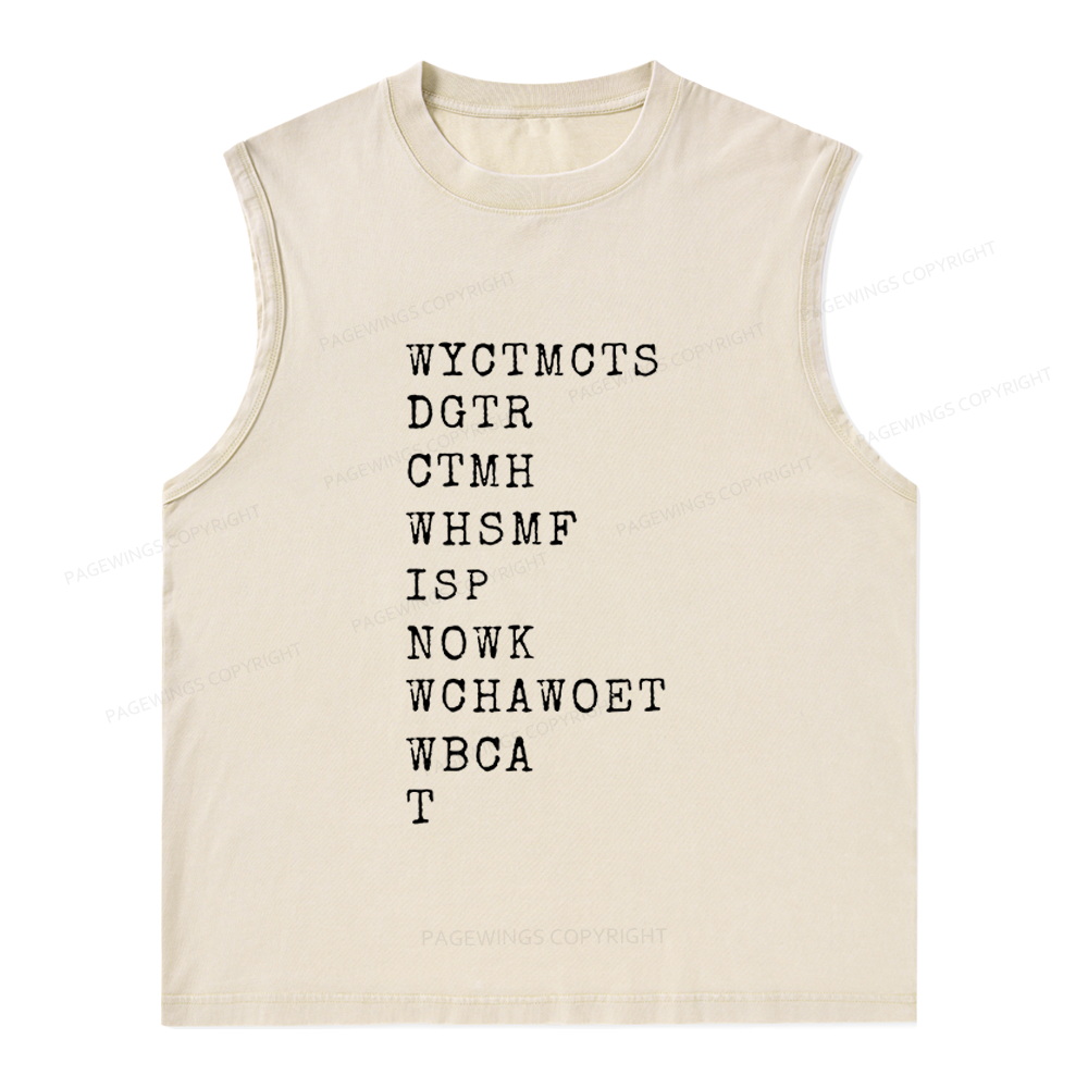 Pagewings Romance Lover Unisex Washed Tank Top