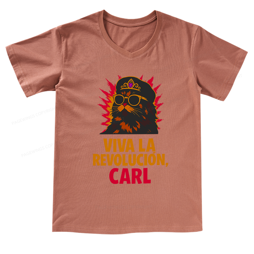 Pagewings Viva La Revolucion V-neck T-shirt