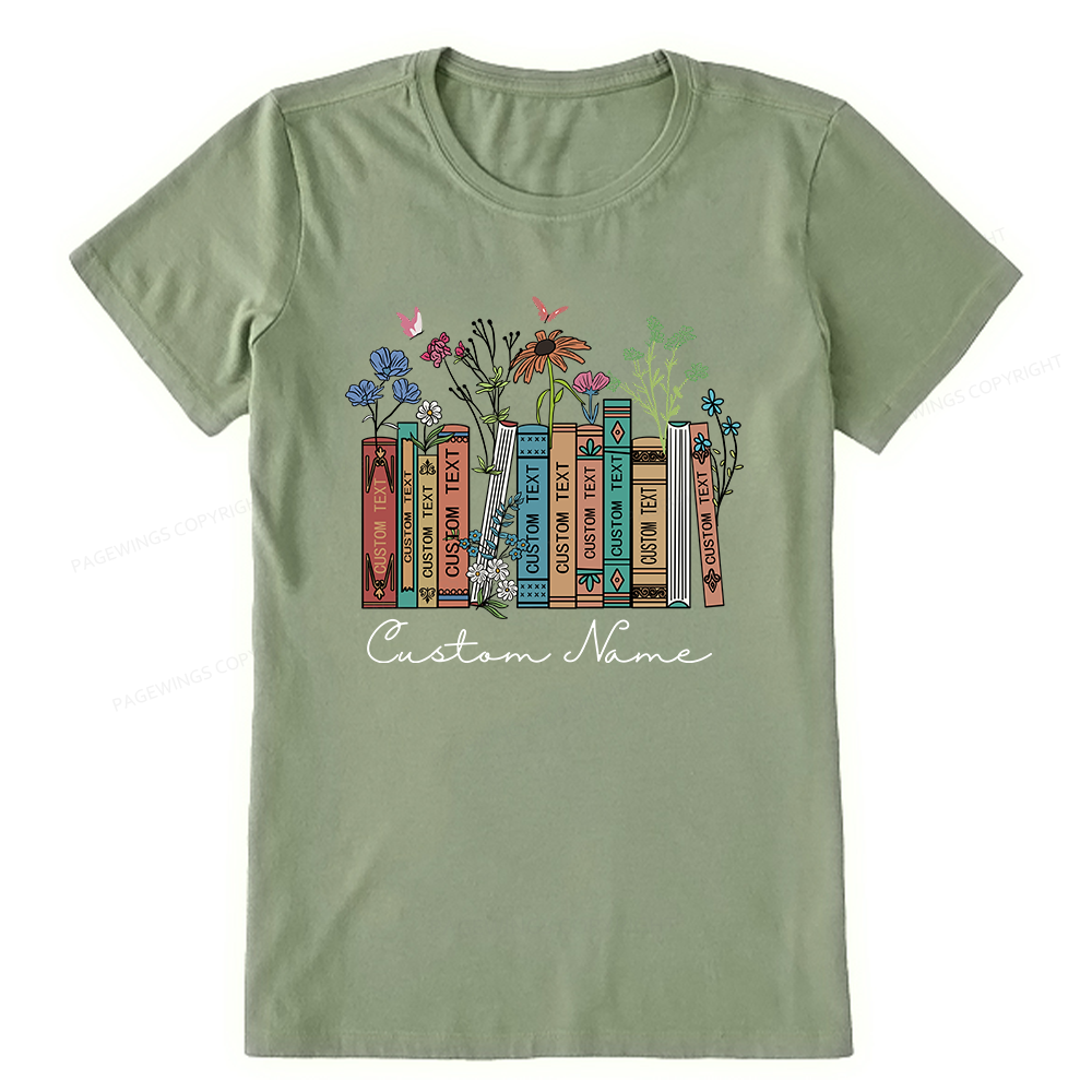 Pagewings Personalized Name Text Unisex Classic T-shirt