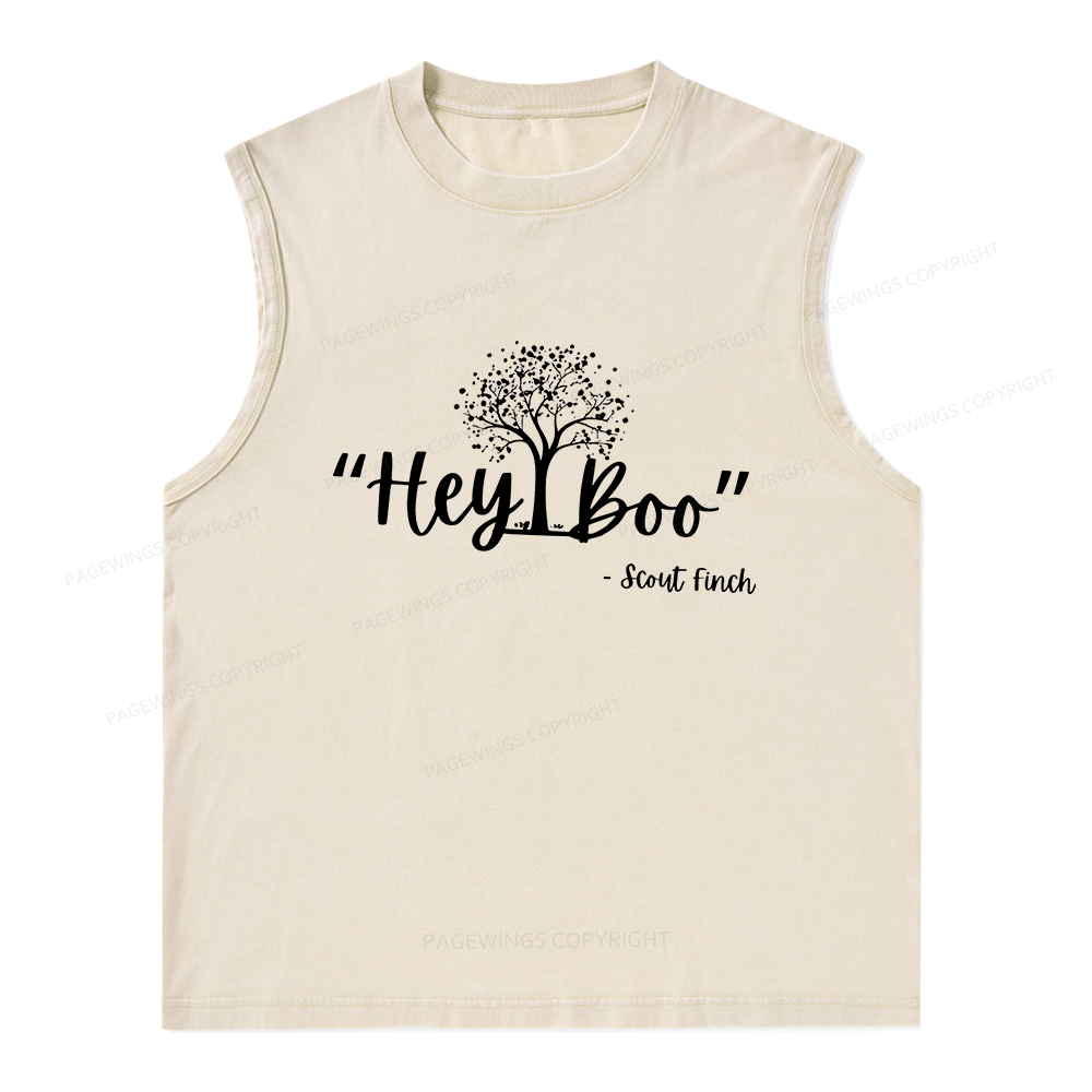 Pagewings To Kill a Mockingbird Unisex Washed Tank Top